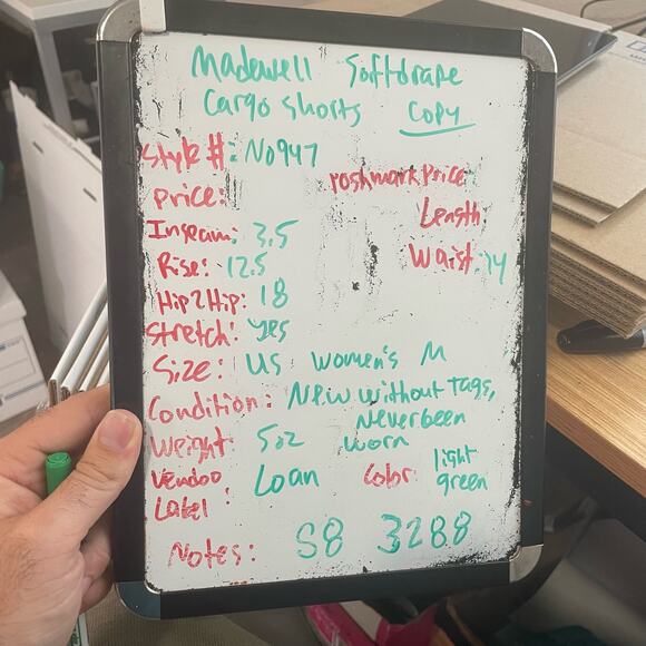 Madewell Pull On Cargo Softdrape Lightweight High Rise Shorts US Women's M New - Picture 7 of 7